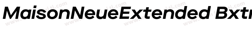 MaisonNeueExtended BxtraBold字体转换